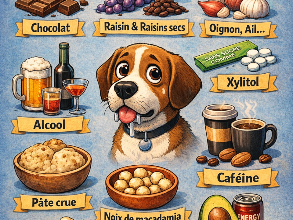 Aliments interdits et toxiques pour les chiens | Éducation Canine en Margeride