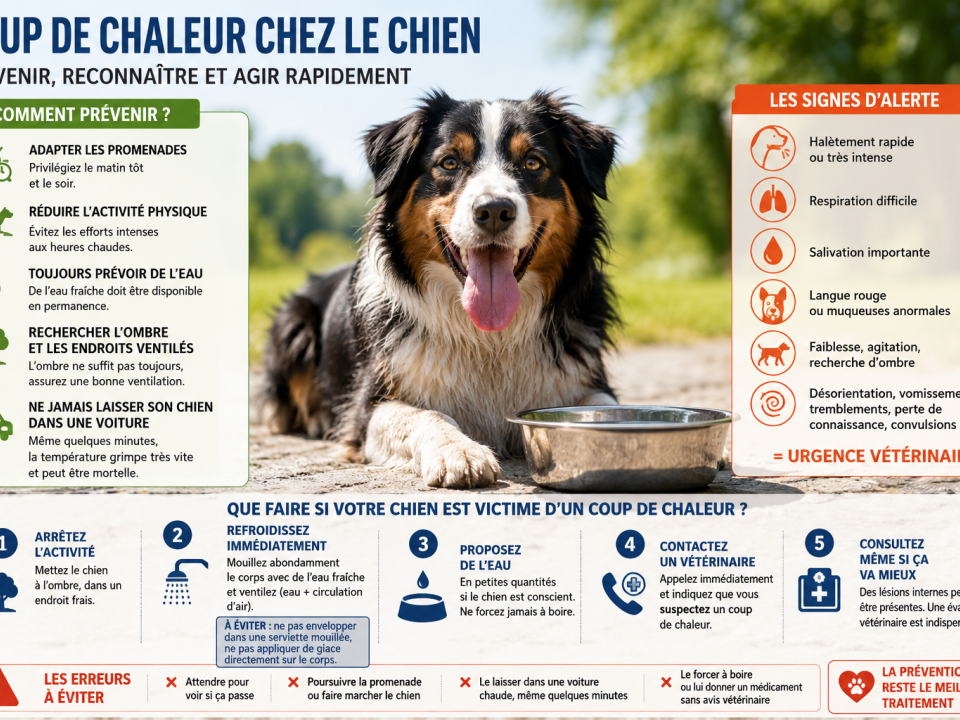 Le coup de chaleur chez le chien, prévenir et intervenir.