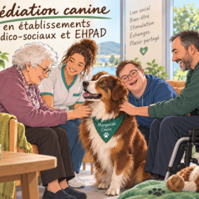Médiation canine en établissements médico-sociaux et EHPAD