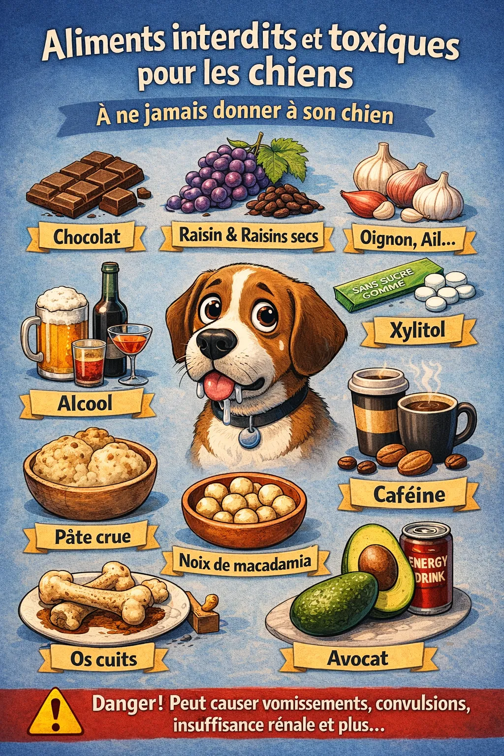 Aliments interdits et toxiques pour les chiens | Éducation Canine en Margeride
